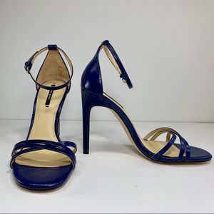 Zara Basic Blue Sandal Heel Women’s Sz 7